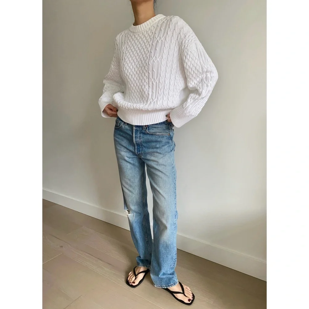 CO cable knit sweater white - Picture 2 of 8